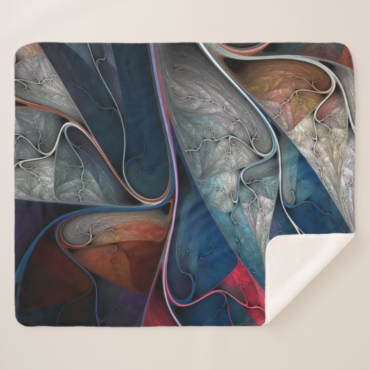 Farbenfrohe Graffiti Art Sherpadecke (Vorderseite (Horizontal))