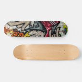 Farbenfrohe Graffiti Art Skateboard (Horizontal)
