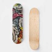 Farbenfrohe Graffiti Art Skateboard (Vorderseite)