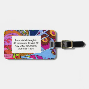 Farbenfrohe Graffiti Design Luggage Tags Gepäckanhänger