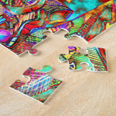 Farbenfrohe Graffiti Letters Puzzle (Seite)