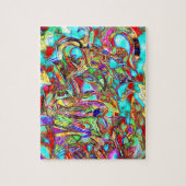 Farbenfrohe Graffiti Letters Puzzle (Vertikal)