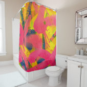 Farbenfrohe Graffiti. Schließen abstrakter Street Duschvorhang (Beispiel)