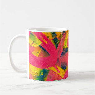 Farbenfrohe Graffiti. Schließen abstrakter Street  Kaffeetasse