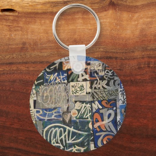 Farbenfrohe Graffiti Schlüsselanhänger (Rückseite)