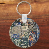 Farbenfrohe Graffiti Schlüsselanhänger (Vorderseite)