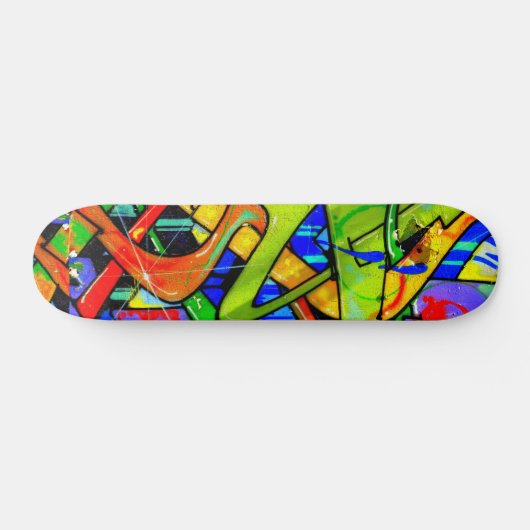 Farbenfrohe Graffiti-Skateboard Skateboard (Horizontal)