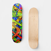 Farbenfrohe Graffiti-Skateboard Skateboard (Vorderseite)