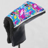 Farbenfrohe Graffiti Splash Golf Headcover (3/4 Vorderseite)