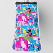 Farbenfrohe Graffiti Splash Golf Headcover (Rotieren 90)