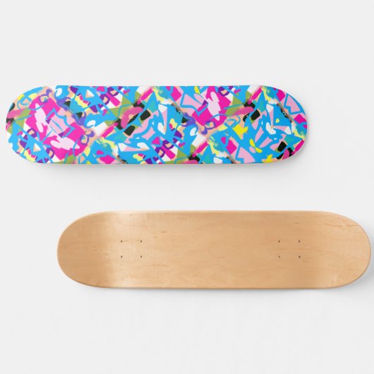Farbenfrohe Graffiti Splash Skateboard (Horizontal)