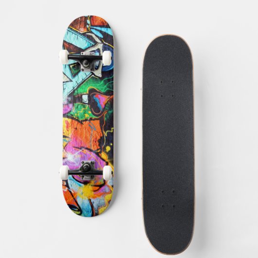 Farbenfrohe Graffiti | Street Art Skateboard (Vorne)