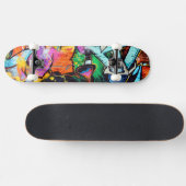 Farbenfrohe Graffiti | Street Art Skateboard (Horizontal)