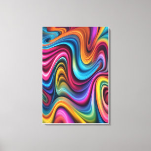 Farbenfrohe Grafik-Design Leinwanddruck