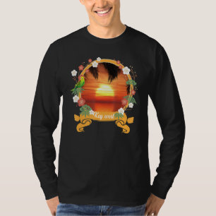 Farbenfrohe Grafik-Key West Sommerurlaub Reise T-Shirt