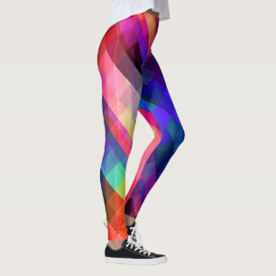 Farbenfrohe, grafisch komfortable Workout-Leggings Leggings