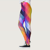 Farbenfrohe, grafisch komfortable Workout-Leggings Leggings (Links)