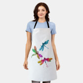 Farbenfrohe grafische Muster Dragonfly Funny Flyin Schürze (Getragen)