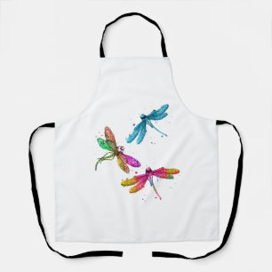 Farbenfrohe grafische Muster Dragonfly Funny Flyin Schürze