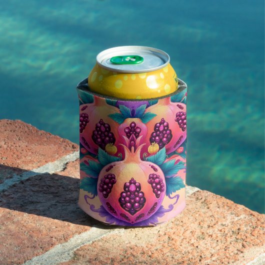 Farbenfrohe Granatapfel Dosenkühler (In Situ Pool)