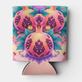 Farbenfrohe Granatapfel Dosenkühler (Vorderseite)