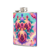 Farbenfrohe Granatapfel Flachmann (Links)