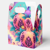 Farbenfrohe Granatapfel Geschenkschachtel (Geöffnet)