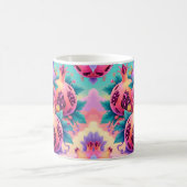 Farbenfrohe Granatapfel Kaffeetasse (Mittel)