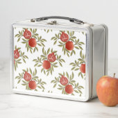 Farbenfrohe Granatapfel-Muster-Lunchbox | Metall Brotdose (Beispiel)