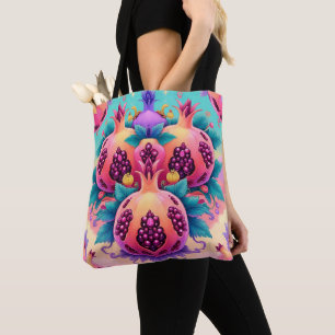 Farbenfrohe Granatapfel Tasche