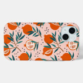 Farbenfrohe Granatapfelmuster Case-Mate iPhone Hülle (Rückseite (Horizontal))