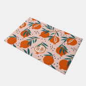 Farbenfrohe Granatapfelmuster Fußmatte (Schrägansicht)