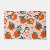 Farbenfrohe Granatapfelmuster Fußmatte (Vorderseite)