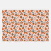 Farbenfrohe Granatapfelmuster Geschenkpapier Set (Vorderseite 2)