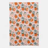 Farbenfrohe Granatapfelmuster Geschirrtuch (Vertikal)