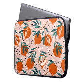 Farbenfrohe Granatapfelmuster Laptopschutzhülle (Vorderseite Links)