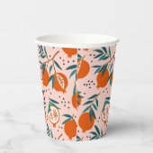 Farbenfrohe Granatapfelmuster Pappbecher (Rechts)