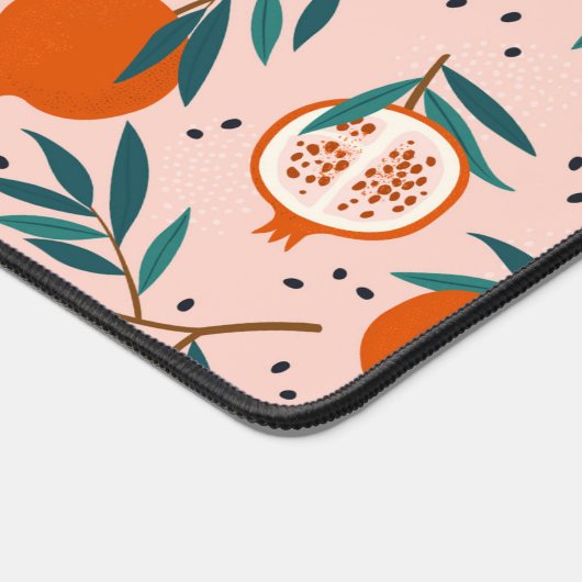 Farbenfrohe Granatapfelmuster Schreibtischunterlage (Ecke)