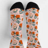 Farbenfrohe Granatapfelmuster Socken (Oben)