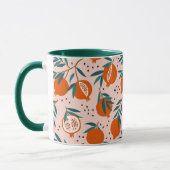 Farbenfrohe Granatapfelmuster Tasse (Links)