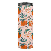 Farbenfrohe Granatapfelmuster Thermosbecher (Rückseite)
