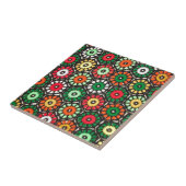 Farbenfrohe Granny Circles Crochet-Muster Fliese (Seite)