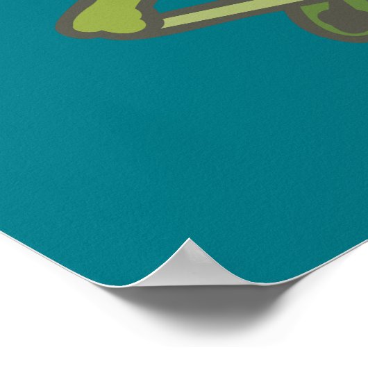 Farbenfrohe Grasshopper Poster (Ecke)