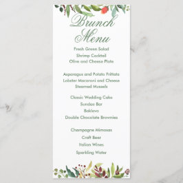 Farbenfrohe Grenz-Karte Menükarte