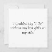 Farbenfrohe Grenze, die meine Brautjungfrau ist, d Einladung (Rückseite)