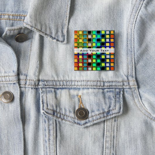 Farbenfrohe Grid-gekocht von Shirley Taylor Button (Beispiel)