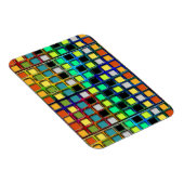 Farbenfrohe Grid-gekocht von Shirley Taylor Magnet (Rechte Seite)