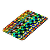 Farbenfrohe Grid-gekocht von Shirley Taylor Magnet (Linke Seite)