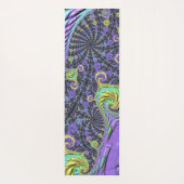 Farbenfrohe Groovy Boho Hippie Funky Abstrakte Fra Yogamatte (Rückseite)