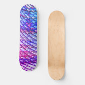 Farbenfrohe Groovy Funky Trippy Waves Abstrakte Ku Skateboard (Vorderseite)